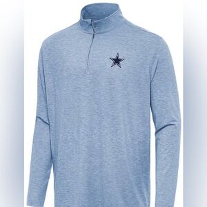 NWOT Antigua Light Blue Quarter-Zip Sweatshirt